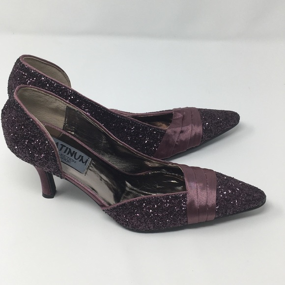 Platinum Collection by Jade Purple  Glitter Satin - Picture 8 of 16